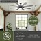 Vaxcel Indoor Outdoor Ceiling Fan, DC Motor Burlington 68-in Large Slate Gray LED F0113 - alternate 8